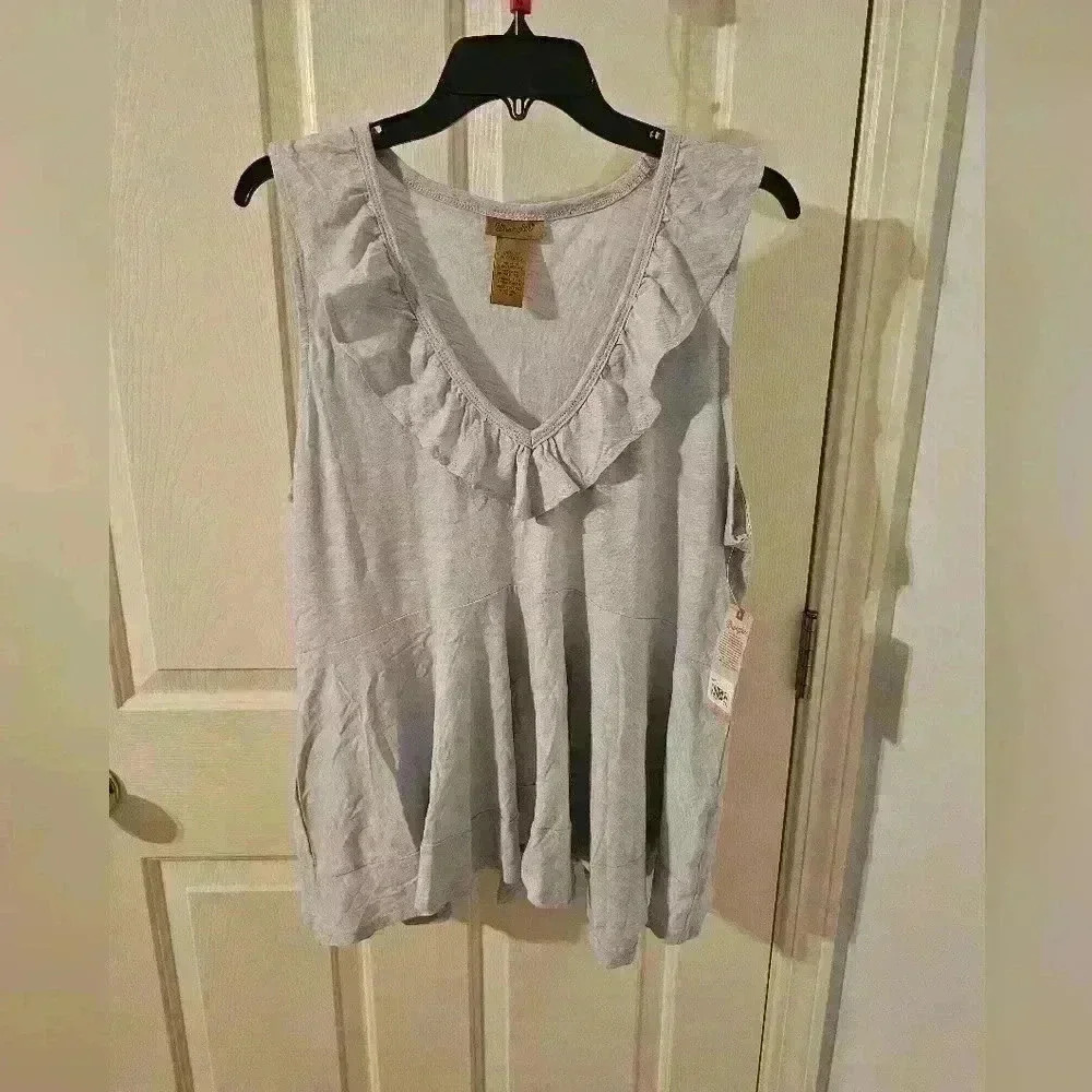 Wrangler Womens Ruffle Top Tank Size XL NWT